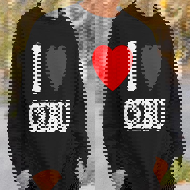 I Heart 愛 セブ 旅行 バケーション ツーリズム フィリピン スウェットシャツ 彼への贈り物