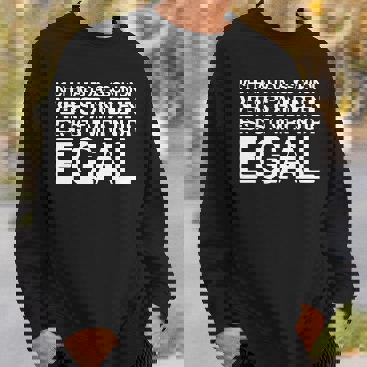 Ich Hab Daschonerstanden 面白いドイツ語の言葉 長袖tシャツ スウェットシャツ 彼への贈り物