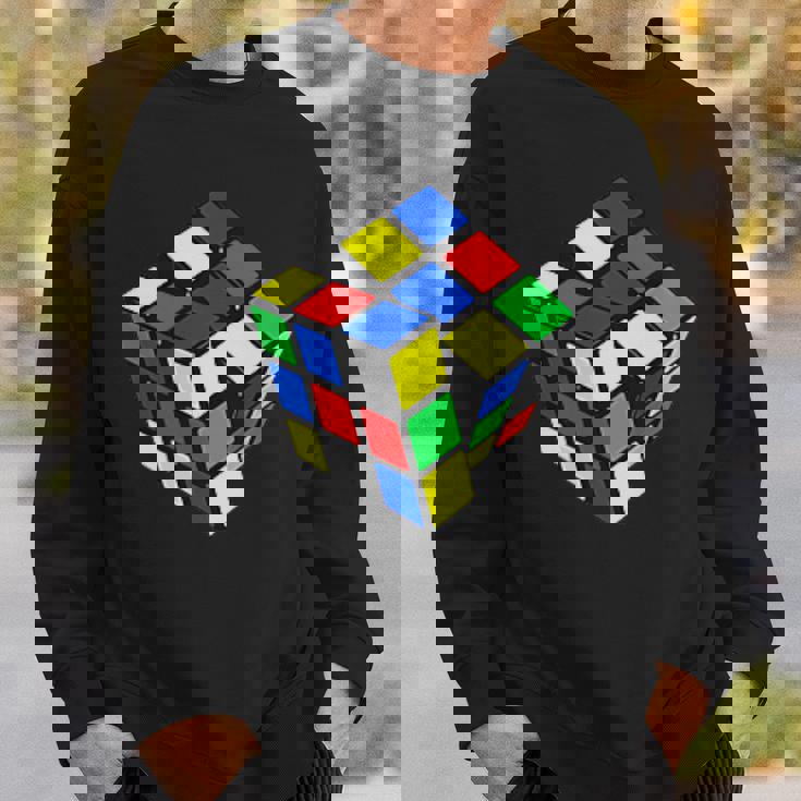 Impossible Rubik Rubix キューブポケット レトロ ゲームボーイ スウェットシャツ 彼への贈り物