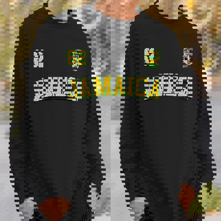 Jamaica 62 2024 年独立記念日ジャマイカ国旗ジャージ 長袖tシャツ スウェットシャツ 彼への贈り物