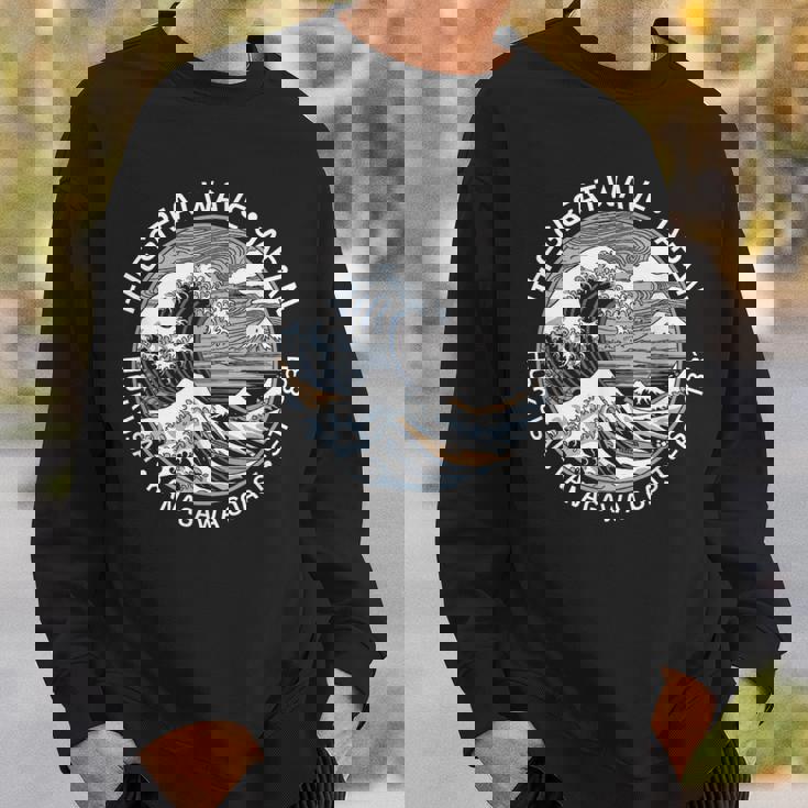 Japan Great Waveoff 神奈川 北斎 日本土産 スウェットシャツ 彼への贈り物