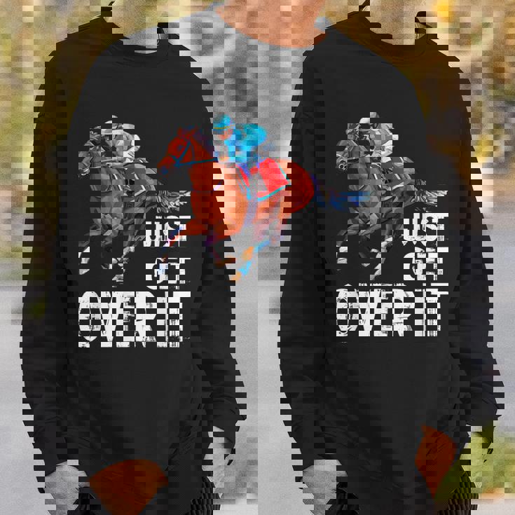Just Get Over It 馬ショー ジャンピング乗馬 スウェットシャツ 彼への贈り物