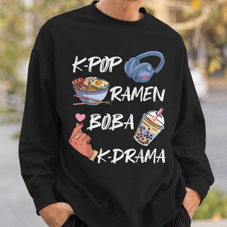 K-Pop Ramen Boba K-Drama Cuisineud-Coréenne Film Musique Amoureux Sweater e Cadeaux pour lui