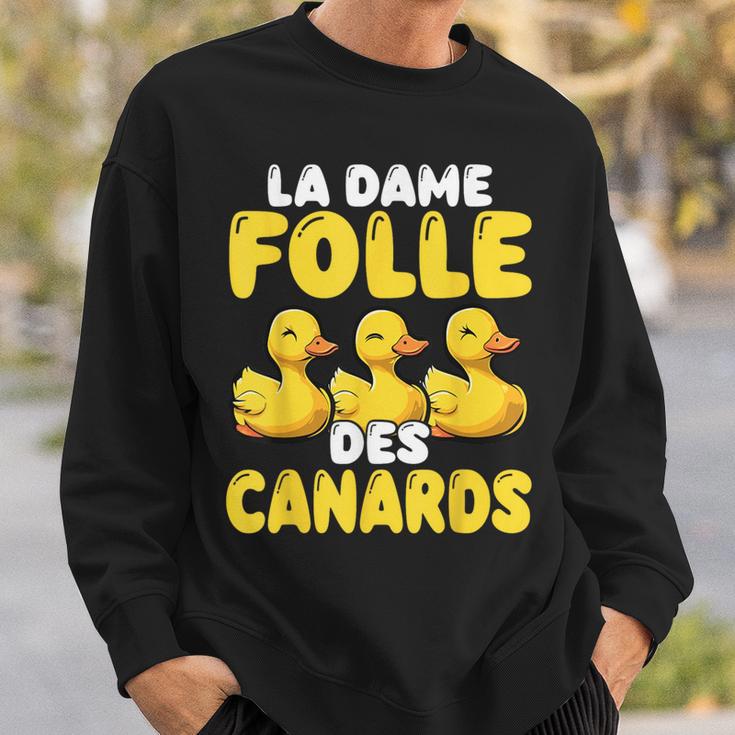 La Dame Folle Des Canards Amoureux Des Animaux Ferme Sweater e Cadeaux pour lui