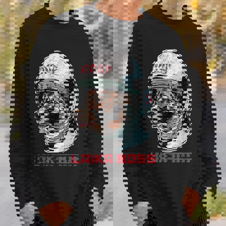 Laika Boss ヴィンテージ Cccp ソビエトロシアソ連宇宙犬 スウェットシャツ 彼への贈り物