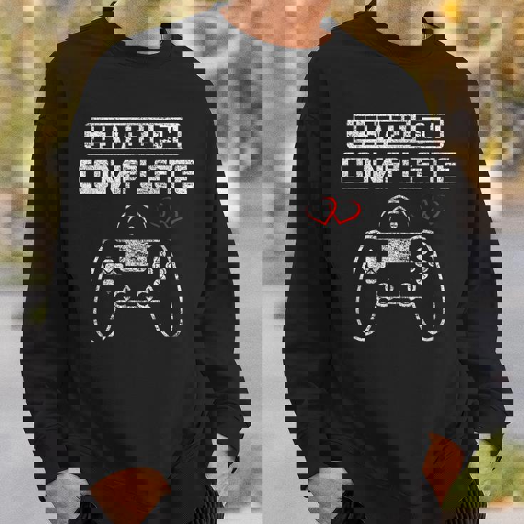 Level 1 完全 1St Wedding Anniversary First Year Him Her スウェットシャツ 彼への贈り物