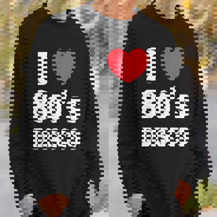 I Love 80S ディスコミュージック レトロディスコ スウェットシャツ 彼への贈り物