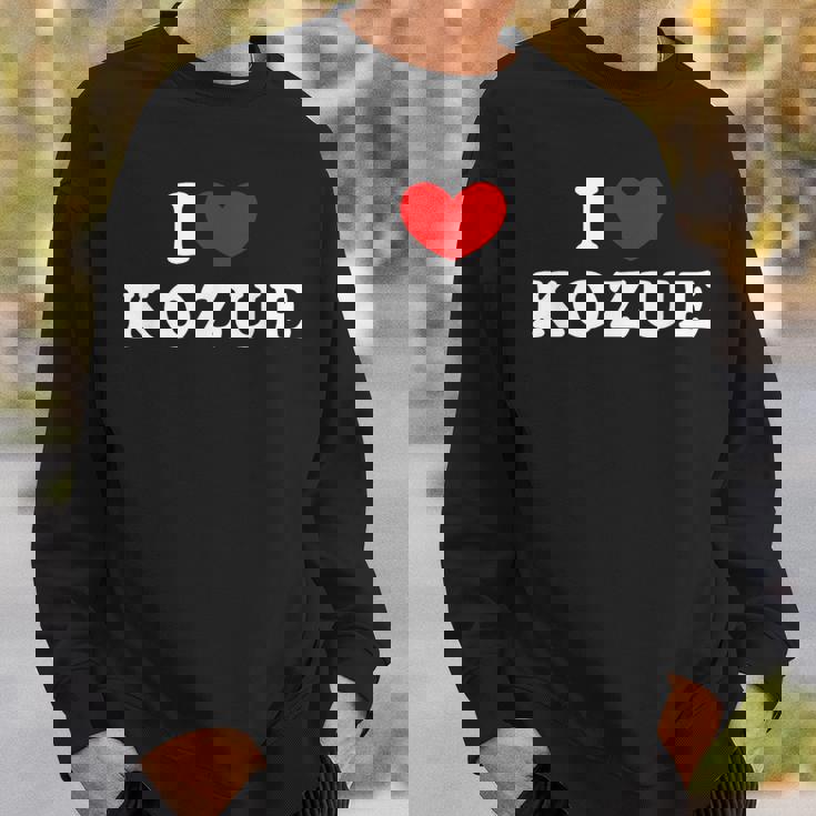 I Love Kozue 私は愛する Kozue スウェットシャツ 彼への贈り物