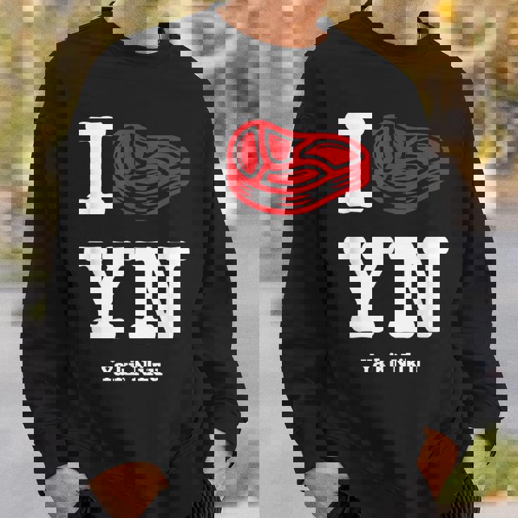 I Love Yakiniku Bbq 日本バーベキュー グルメ ユーモア ガールズ 大 スウェットシャツ 彼への贈り物