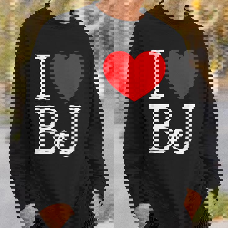 I Love ハート Bj スウェットシャツ 彼への贈り物