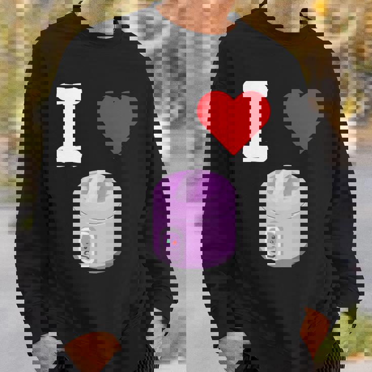 I Love 炊飯器 キッチン家電 パーフェクトメイド 食事 長袖tシャツ スウェットシャツ 彼への贈り物