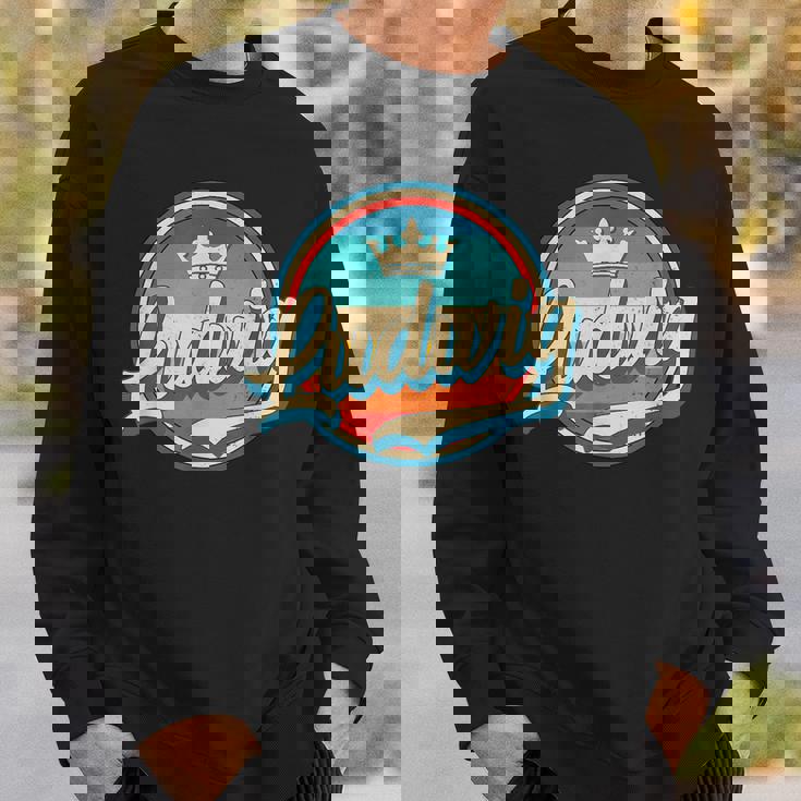 Ludwig レトロ 名前入り ヴィンテージ ファーストネーム ルートヴィヒ スウェットシャツ 彼への贈り物