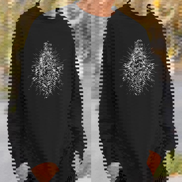 Masonic スクエア&コンパス フリーメイソン Alleeing Eye スウェットシャツ 彼への贈り物