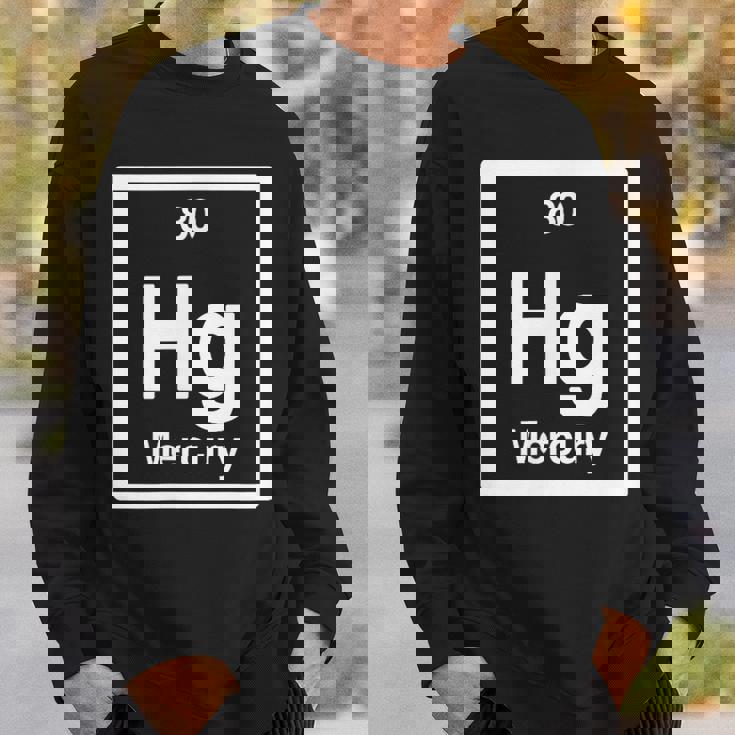 Mercury Hg 元素周期表 サイエンスギフト スウェットシャツ 彼への贈り物