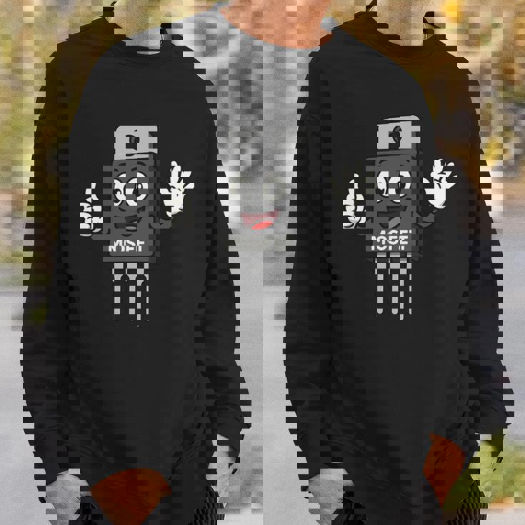 Mosfet 金属酸化物半導体 電界効果トランジスタ 長袖tシャツ スウェットシャツ 彼への贈り物