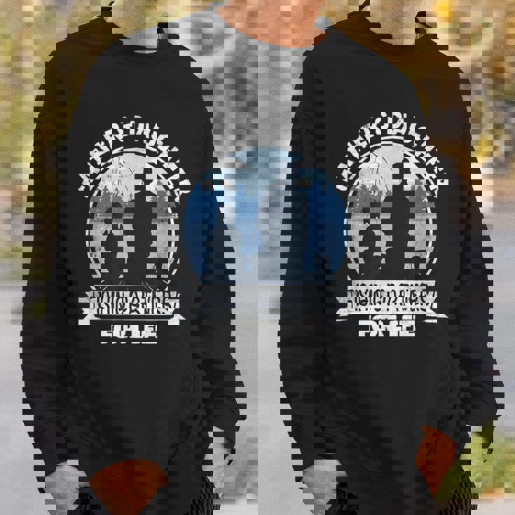 Papà E Figlia Che Pescano Insieme Papà E Figlia Che Pescano Felpa Regalos para él