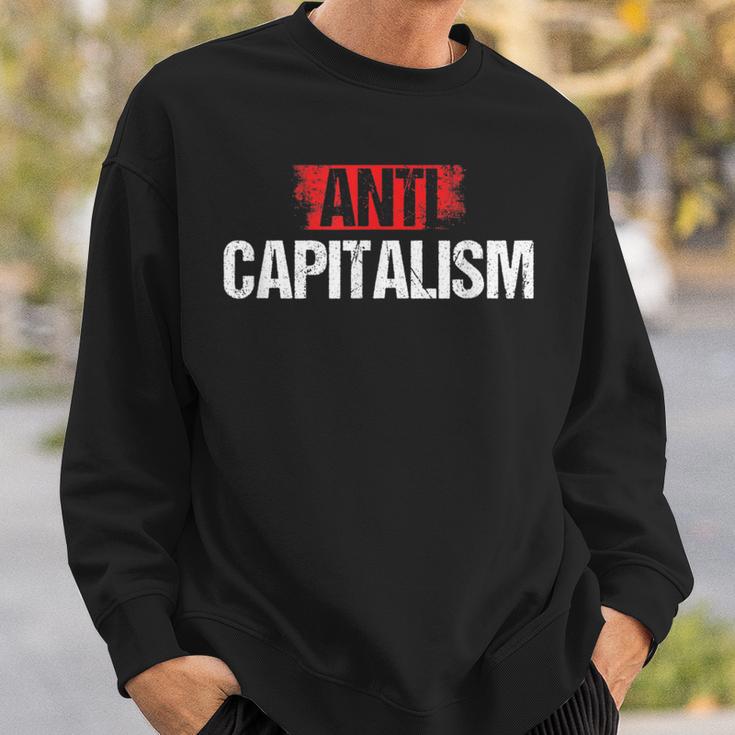 Politicsocialismo Libertario Anticapitalismo Capitalista Camisa de entrenamiento Regalos para él