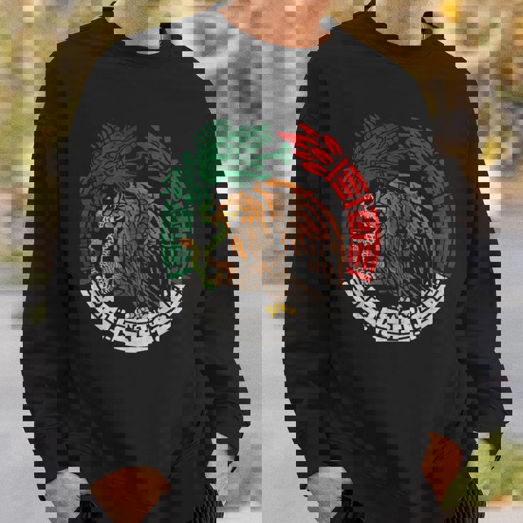 Quetzalcoatl ウロボロス アステカ 羽つき 蛇 メキシコ国旗 スウェットシャツ 彼への贈り物