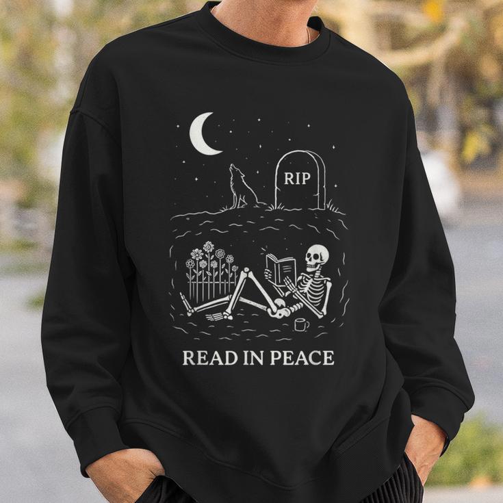 Read In Peace – Motifquelette Amusant Pour Les Amateurs De Livres Sweater e Cadeaux pour lui