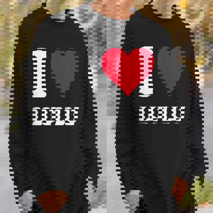 Red Heart I Love Lulu スウェットシャツ 彼への贈り物