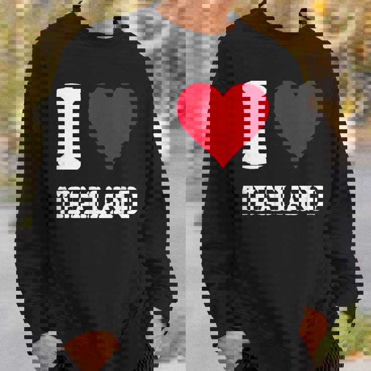 Red Heart I Love Thailand スウェットシャツ 彼への贈り物