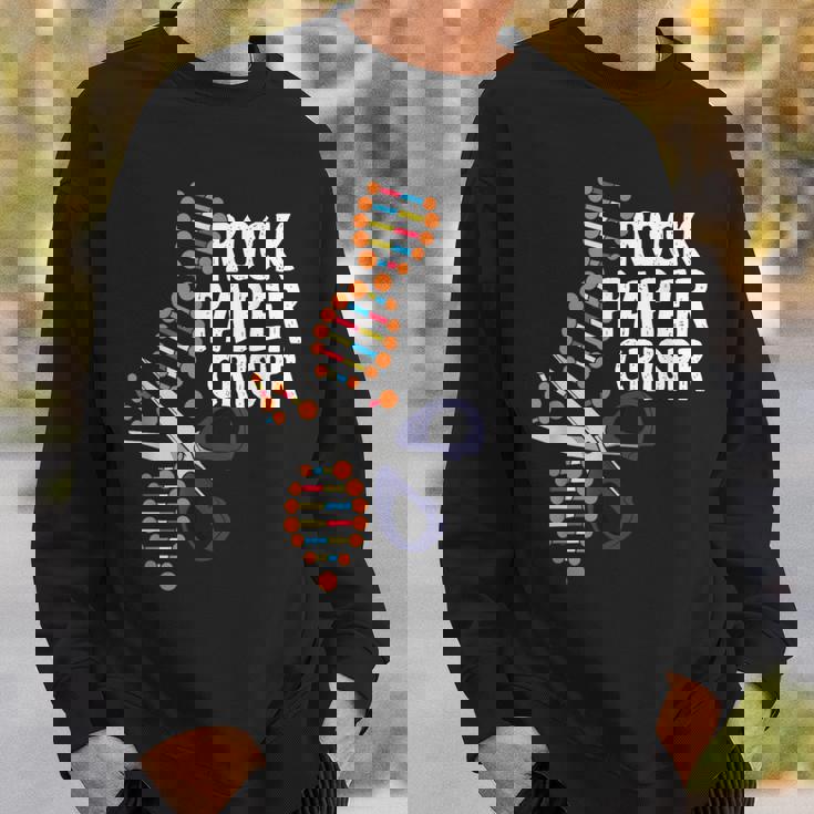 Rock Paper Crispr Dna 生物学者 遺伝子工学 スウェットシャツ 彼への贈り物