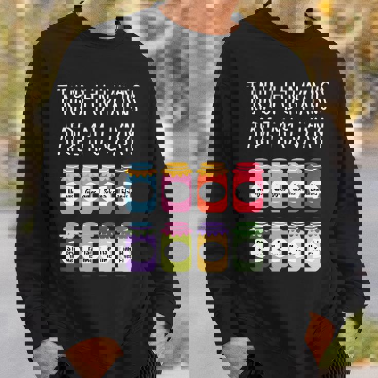 Tiny Humans Are My Jam 幼稚園保育士 長袖tシャツ スウェットシャツ 彼への贈り物