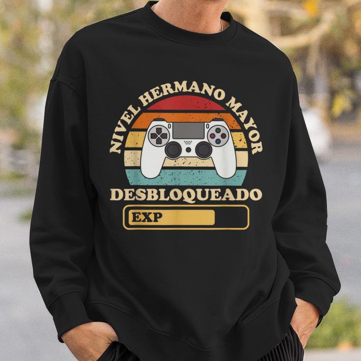 Videojuego Gaming Nivel Hermano Mayor Desbloqueado Gamer Camisa de entrenamiento Regalos para él