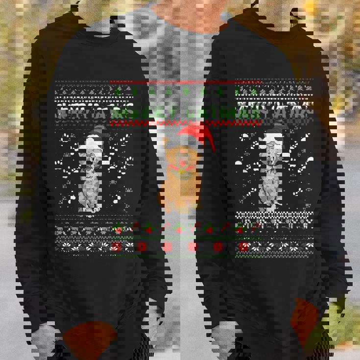 Weihnachten Mitüßer Katze Frohe Weihnachten Merry Catmas Sweatshirt Geschenke für Ihn
