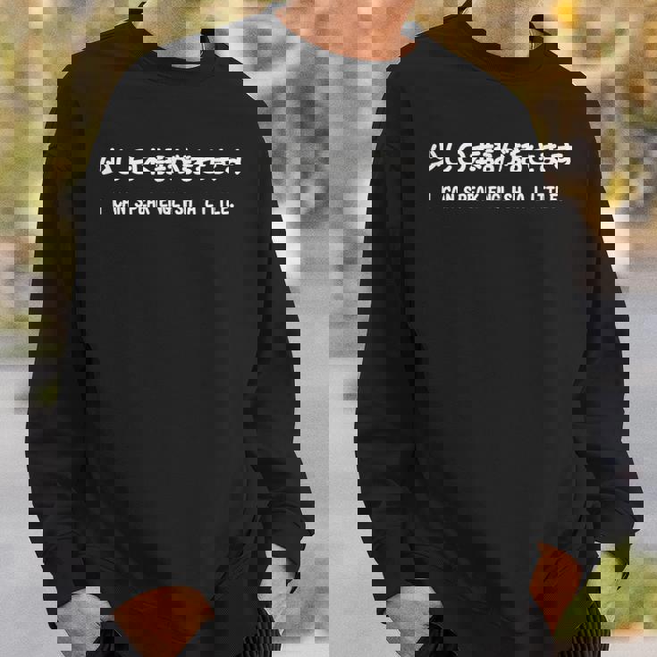 「少し日本語が話せます」おもしろ 筆文字！服 面白い文字入り スウェットシャツ 彼への贈り物