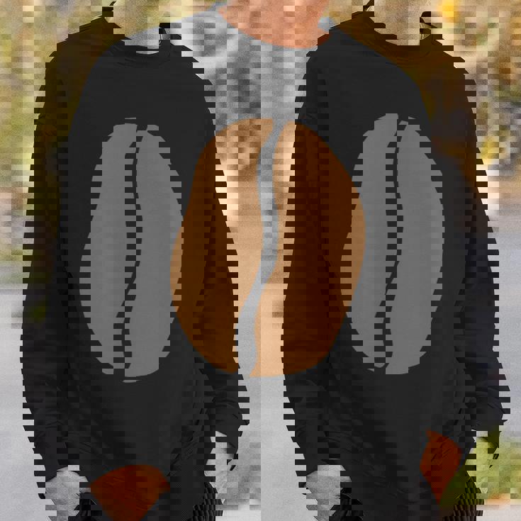 【コーヒー豆】珈琲 デザイン コーヒー柄 おもしろ 面白い 可愛い ネタ ウケ狙い シンプル 喫茶店 コーヒー好き 変な スウェットシャツ 彼への贈り物