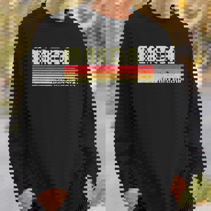 【前田 まえだ】名前 名字 家族お揃い ギャグ ネタ ウケ狙い 贈り物 ギフト 面白い おもしろ スウェットシャツ 彼への贈り物