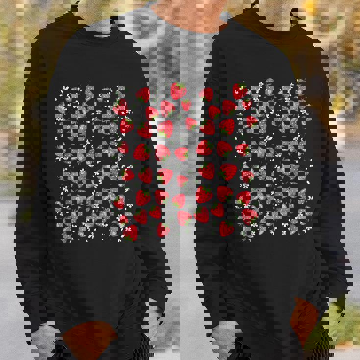 かわいいいちご原宿 美的いちご柄 スウェットシャツ 彼への贈り物