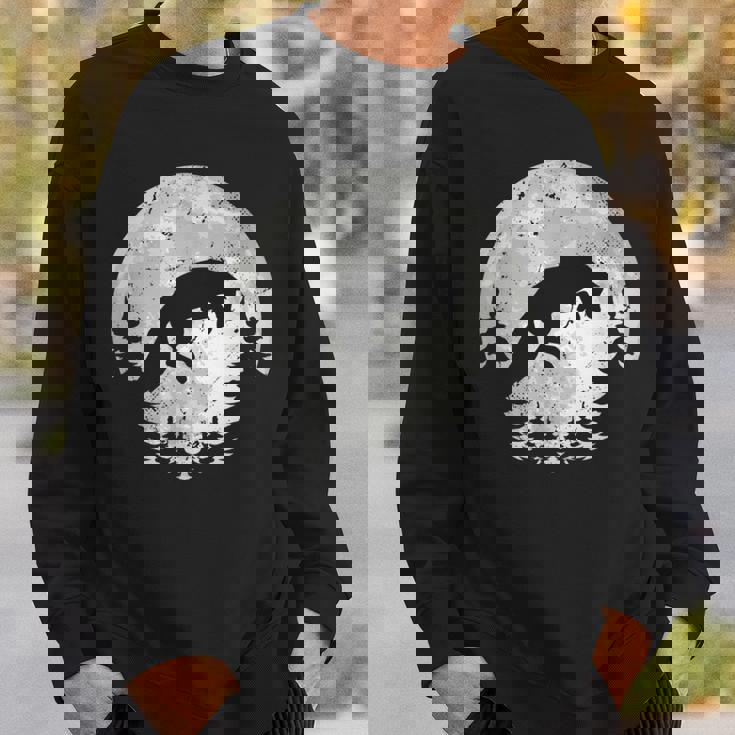 きつね 北海道 ムーンフォックスジャンプ 動物の自然を探している スウェットシャツ 彼への贈り物