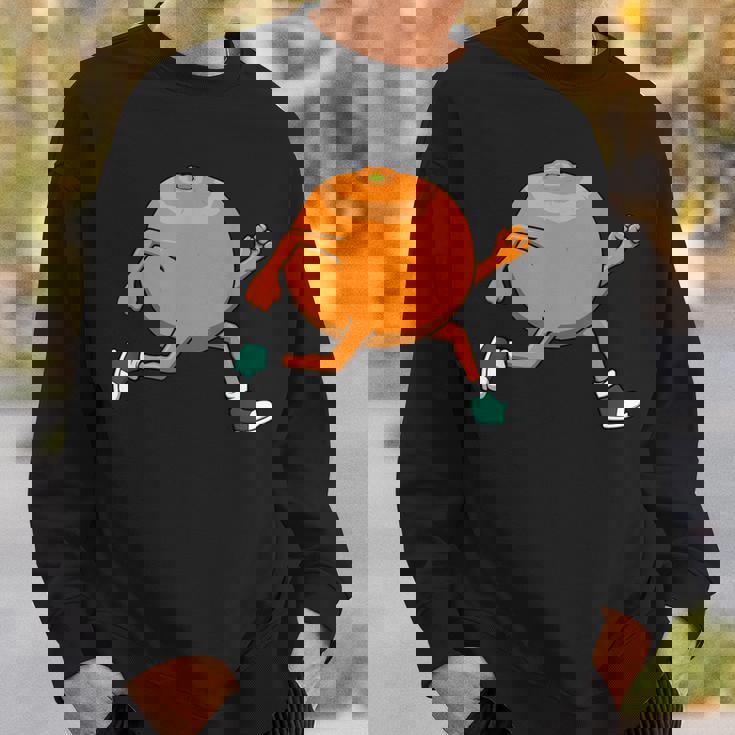 アイロニック・オレンジ・ランニング・マラソン・ホビーランナー スウェットシャツ 彼への贈り物