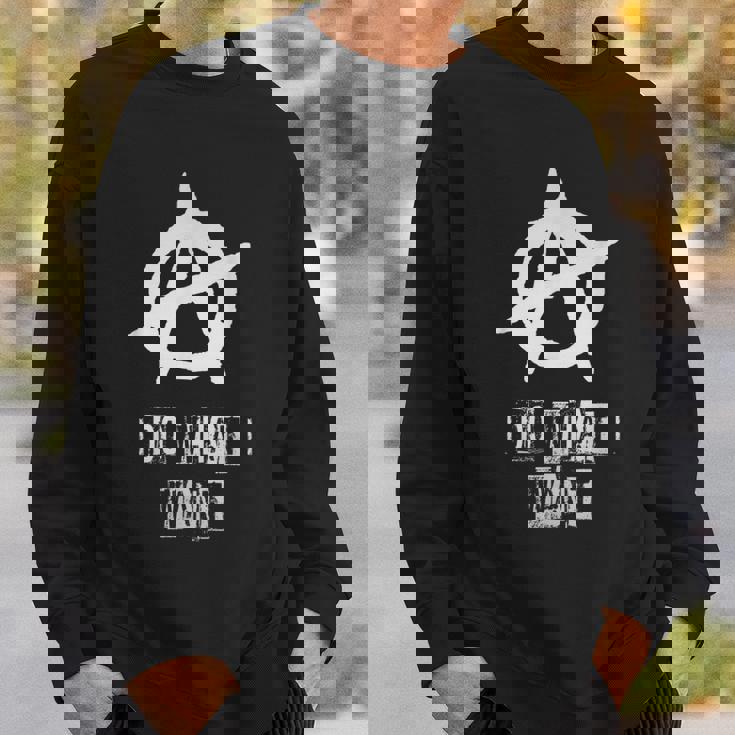 アナーキーサイン、カオス、パンク、パンクロック、アナーキー スウェットシャツ 彼への贈り物