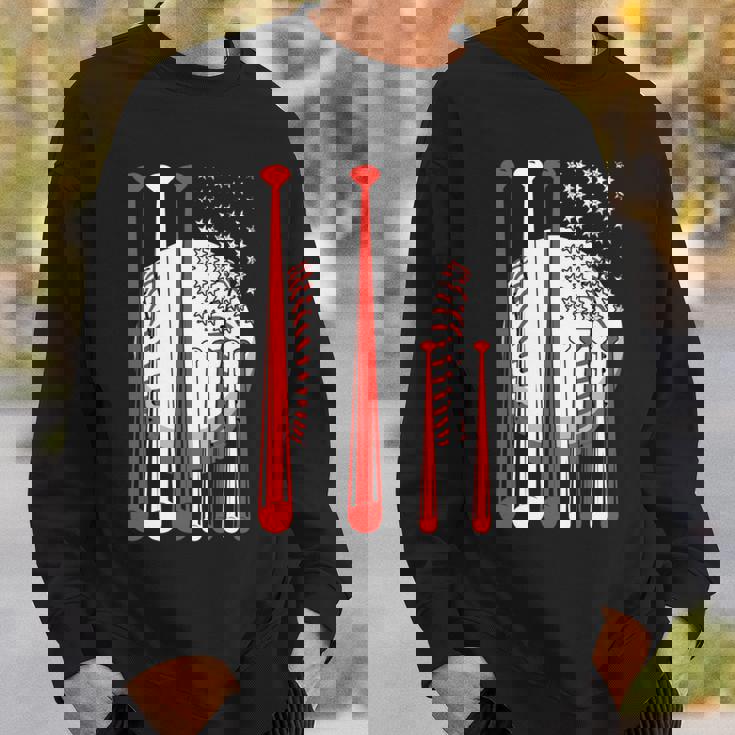 アメリカ 旗 国際的 ソフトボール 野球 メジャーリーグ プロリーグ スポーツ 名高い 大衆的 がいこく 選手会 長袖tシャツ スウェットシャツ 彼への贈り物