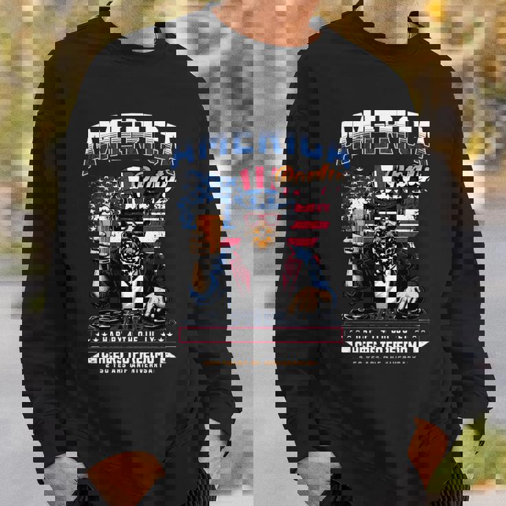 アメリカハッピー250 7月4日 独立記念日 長袖tシャツ スウェットシャツ 彼への贈り物