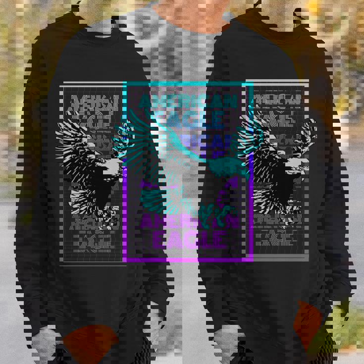 アメリカンイーグル ビンテージ レトロ アメリカンイーグル 長袖tシャツ スウェットシャツ 彼への贈り物