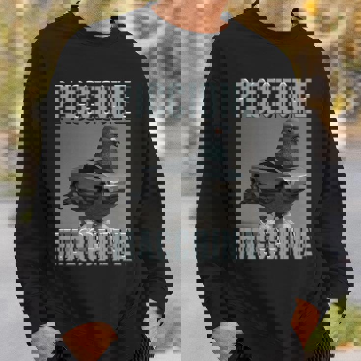 イタリア ブレイン キャラ ピッチョーネ マッキナ キッズ 男の子 ミーム 長袖tシャツ スウェットシャツ 彼への贈り物