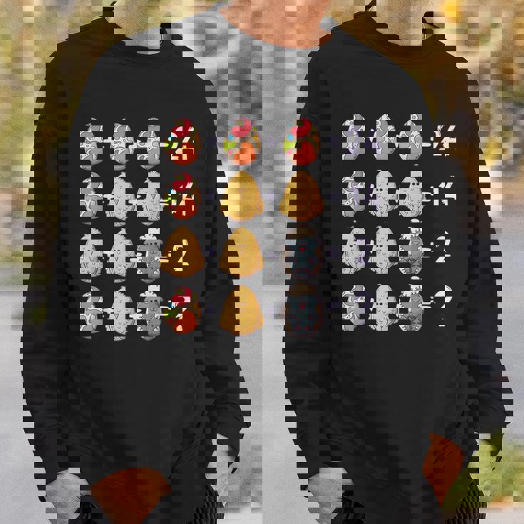 イースター数学教師、数学的数字パズル、イースターエッグ スウェットシャツ 彼への贈り物