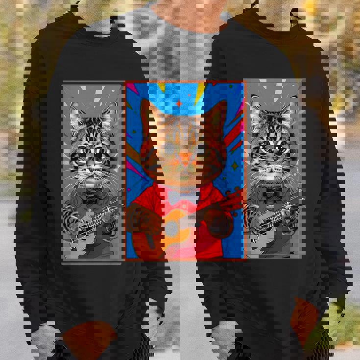 ウクレレ猫 スウェットシャツ 彼への贈り物