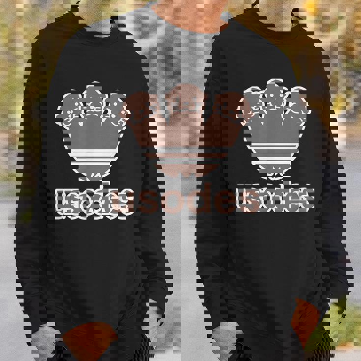 ウソデス Usodes かわうそです。《ブラウン 茶》コツメカワウソ かわいい ブランド パロディ 面白い スウェットシャツ 彼への贈り物