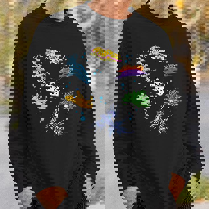 ウミウシ ウミウシ オーシャン スキューバ ダイバー シュノーケリング 水族館 スウェットシャツ 彼への贈り物