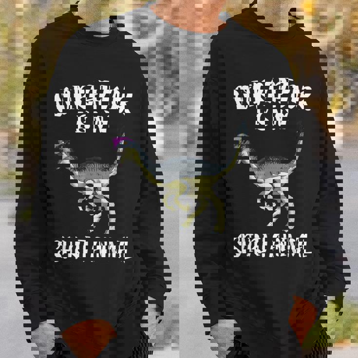 オビラプトルは俺の精霊動物恐竜好き スウェットシャツ 彼への贈り物