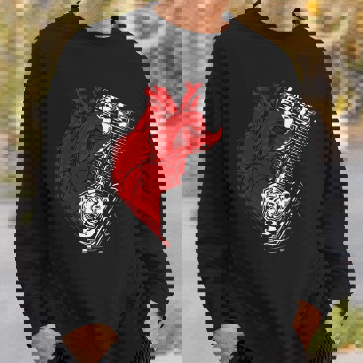 オートバイ エンジン バイカー アンチバレンタインデー 面白いグラフィック 長袖tシャツ スウェットシャツ 彼への贈り物