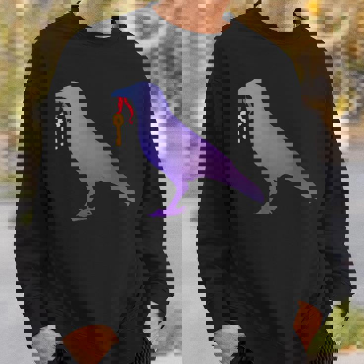 カラス カラス カラス シャツ ゴールド キーホルダー 青い鳥 カラス スウェットシャツ 彼への贈り物