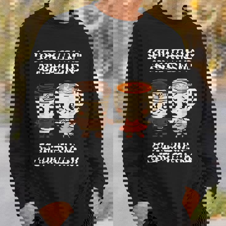 カワイイカプチーノ アサシーノ バレリーナ イタリアン ブレイン ミーム スウェットシャツ 彼への贈り物