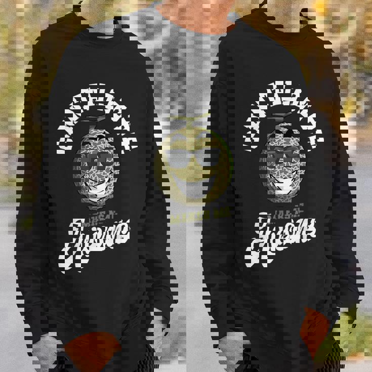 カンタロープ 素晴らしい農家 スイートメロン フルーツ愛好家 プランター スウェットシャツ 彼への贈り物