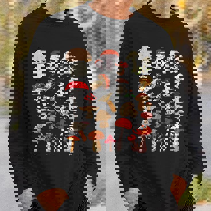 キッズ キノコ コラージュ 菌類 スウェットシャツ 彼への贈り物